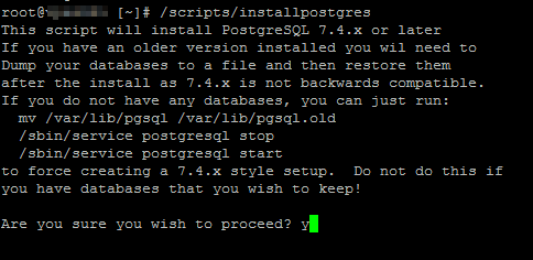 Installing PostgreSQL via Command Line