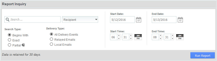 Report Inquiry Form