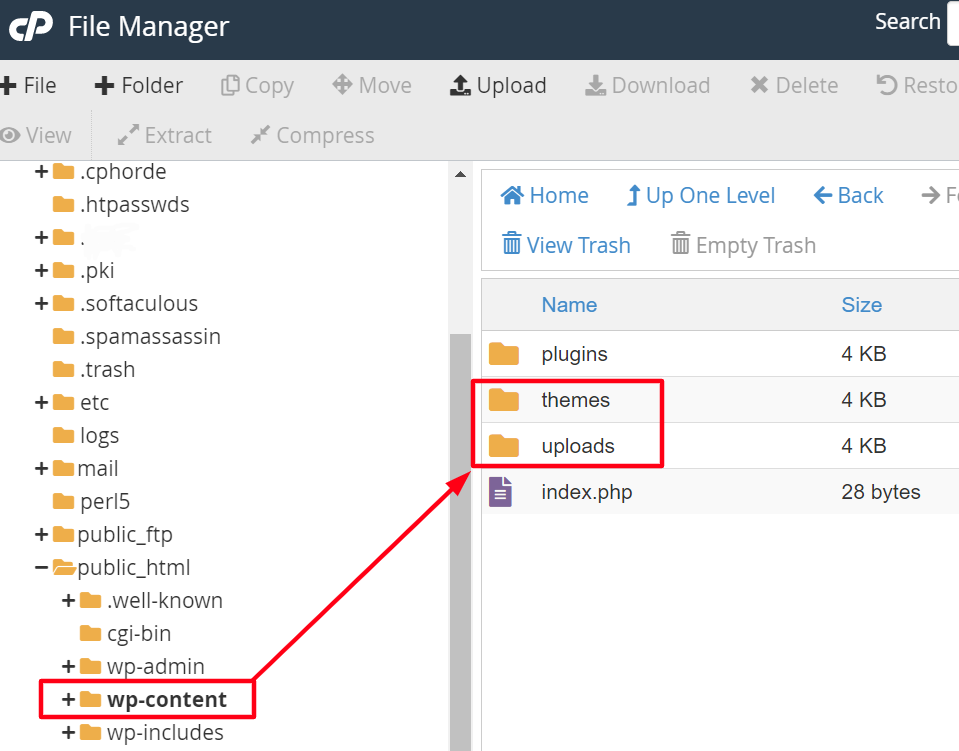 Using cPanel File Manager to download the Uploads and Themes folders will ensure you image and other files are available in your new server. You may also need to download certain Plugin folders if they are needed for your website's visuals.